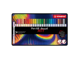 Brushstift STABILO Pen 568/30 Arty assorti blik à 30 stuks