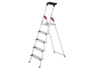 veiligheidsladder,eenzijdig,5 XXL treden,Stand H 1,06m,balk L 1,85m - 1