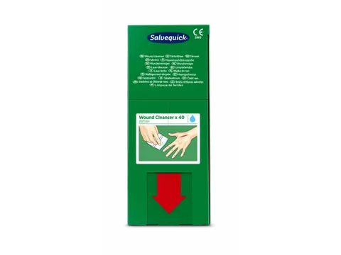 Lingettes Lave-blessure Salvequick stérile 40 pièces