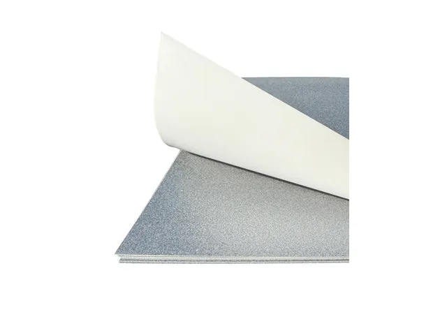 Glitterkarton Kangaro platinum 50x70cm pak à 10 vel