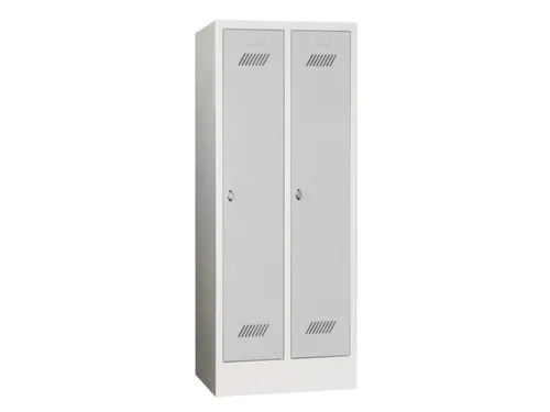 lockerkast v. kinderen,HxBxD 1600x630x500mm,2vak,RAL7035,front RAL7016
