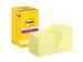 Memoblok Post-it 654 Super Sticky 76x76mm canary yellow 12 stuks