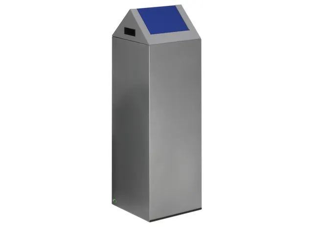 Afvalverzamelaar Zelfblussend 89 Liter 1045X320X320Mm Klemring Blauw