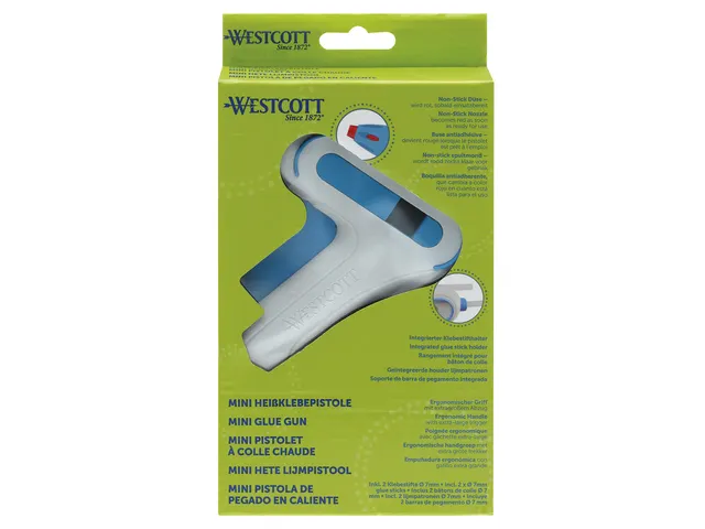 Lijmpistool Westcott. Mini. met 2 lijmstiften