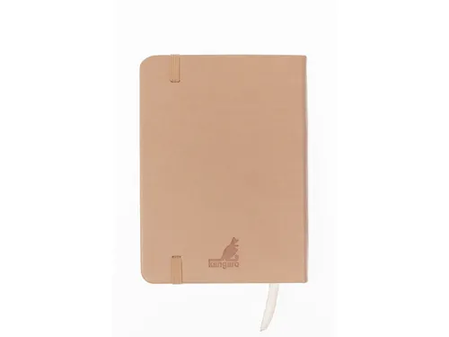 Schetsboek Kangaro A6 oud roze PU hardcover 80 blad 140 grams roomwit