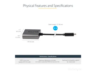 USB C naar DVI Adapter 1920x1200p USB-C naar DVI-D Adapter Dongle - 5
