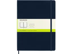 Notitieboek Moleskine XL 190x250mm blanco hard cover sapphire blue