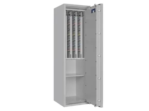sleutelkluis,HxBxD 1400x400x420mm,448haak,legborden,romp RAL7035