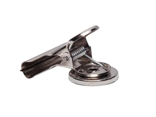 Papierklem MAUL Bulldog met magneet 52mm capaciteit 20mm zilver