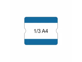 beschrijfbare hoes,markering HxB 216x180mm,PVC,blauw - 1