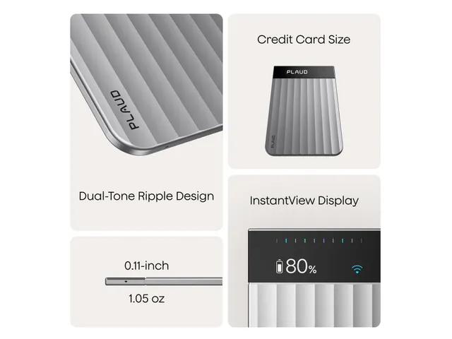 PLAUD Note Pro AI-notitieapparaat Voice Recorder 64Gb Zilver