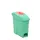 Sanitaire Pedaalemmer Binny 17p Groen Rood 17 Liter