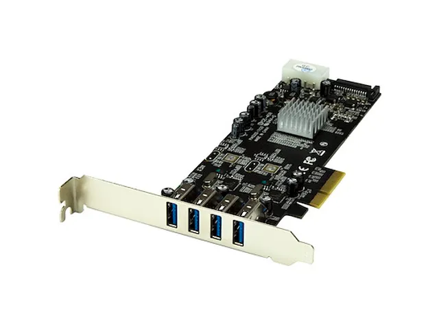 4 Poorts PCI Express (PCIe) SuperSpeed USB 3.0 Adapterkaart UASP SATA