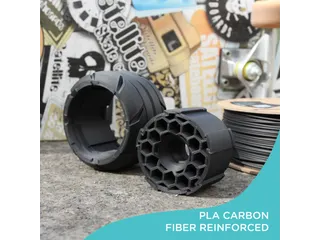 Polymaker 3D filament PolyLite PLA-CF 1,75 mm Zwart 1kg - 3