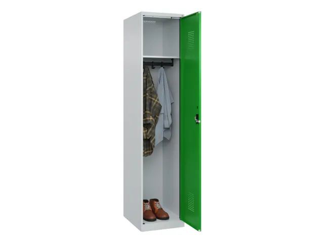 locker,HxBxD 1850x400x500mm,1vak,vak B 400mm,cil.-slot,staand op vloer