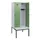 locker met bank,HxBxD 1950x800x815mm,2vak,vak B 400mm,draaigrendel