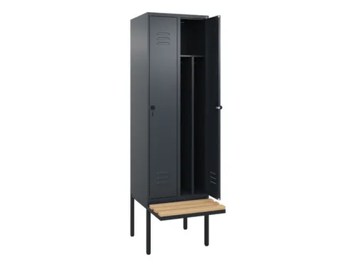 locker voor scheiding van kleding,HxBxD 2120x600x815mm,2vak