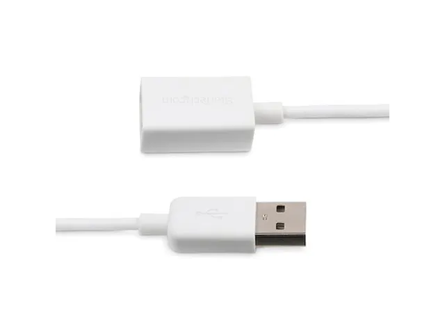 1m USB 2.0-verlengkabel wit A naar A M/F