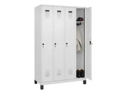 locker,HxBxD 1950x1200x500mm,4vak,vak B 300mm,draaigrendel,voeten