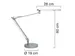 bureaulamp Mamboled, grijs
