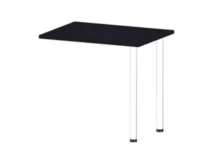 aanbouwtafel,i.h.v.,HxBxD 720-840x800x600mm,CC-zwart - 1