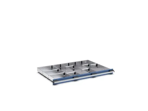 indelingsset,7lengteverdeler 5scheidingsplaten,v. front H 75mm