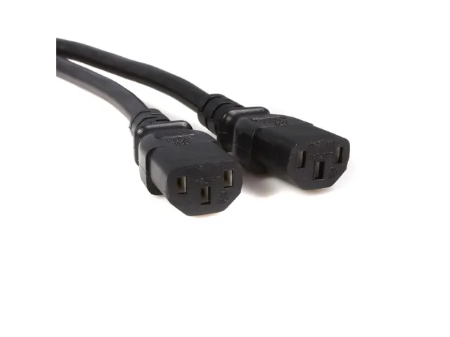 3 Meter Stroom Splitter Verlengkabel, C14 naar 2x C13 Voedingskabel
