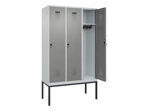 locker,HxBxD 2120x1200x500mm,3vak,vak B 400mm,draaigrendel