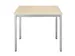 Tafel Vierkant 70x60 Cm Rechthoekig Frame Aluminium Blad Esdoorn
