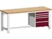 werkbank,HxBxD 740-1140x2000x750mm,beukenblad,draagverm. 1500kg