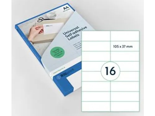 Verwijderbare Etiketten 105x37mm Doos a 1000 Vel 42017