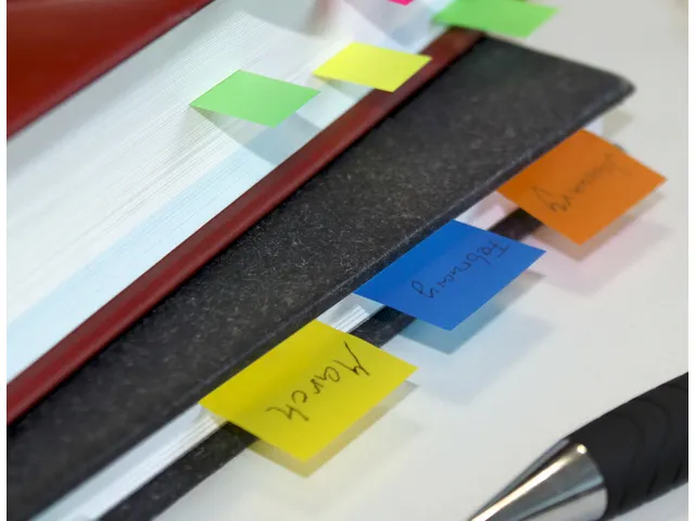 Marque-pages Info flags 25x43mm Orange Blister 50 pièces