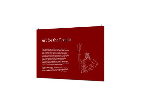 Indoor Wandpaneel Basic met eigen print 60x80cm KAPA 5mm