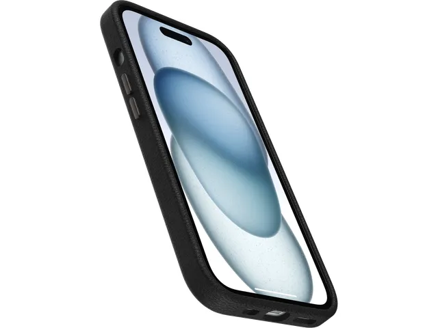 OtterBox Symmetry Cactusleer iPhone 15 zwart