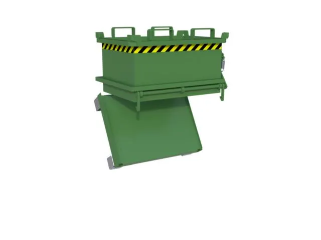 mini-bodemklepcontainer,HxLxB 625x600x800mm,0,13m³,inrijbeugel,staal