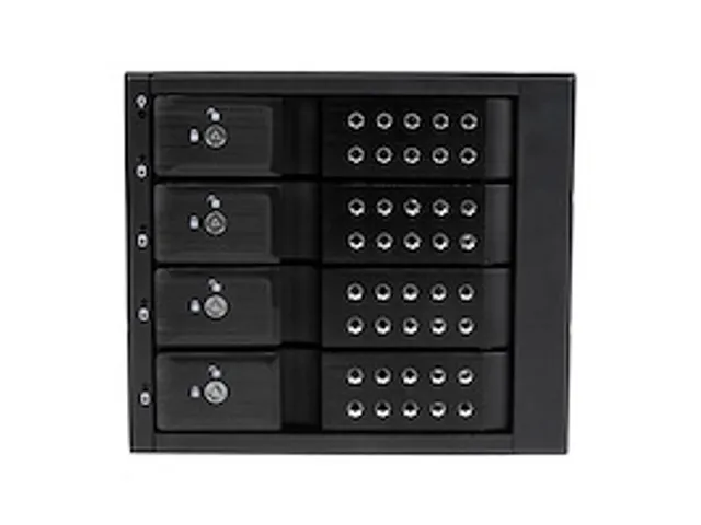 4-bay Aluminium Trayless Hot Swap Mobile Rack Backplane