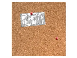 Prikbord Desq 35x35cm kurk