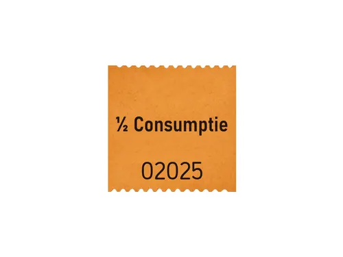 Consumptiebon Combicraft 1/2 500 stuks oranje