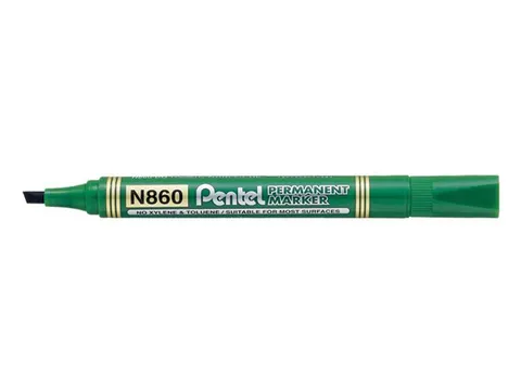 Marqueur permanent Pentel NF860-D pointe biseautée 4,5mm vert