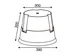 Tabouret marchepied Twinco Easy Step 150kg noir