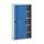 werkplaatskast 2000x1050x550mm 4xStalen bodem RAL7035 front RAL5010