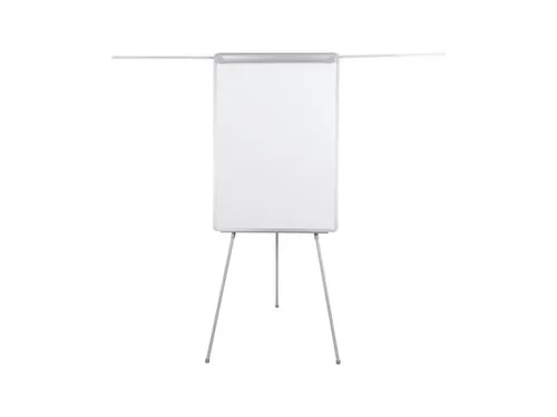 Flipchart Magnetisch Met Zijarmen Uitschuifbaar 100x70cm Lichtgrijs
