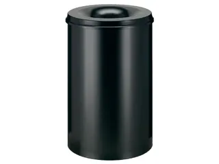 Papierbak met Vlamdover 110 liter 470mm x 72cm Zwart - 2