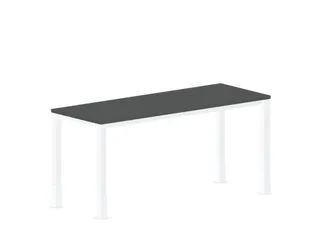 In hoogte verstelbaar bureau,HxBxD 720-840x1600x600mm,MS-donkergrijs - 2