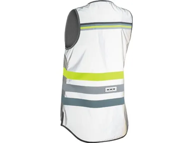 Lucy Jacket Full Reflective Fluohesje Grijs/Geel Maat Small