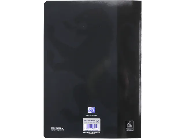 Cahier Oxford School A4 36 feuilles ligné noir
