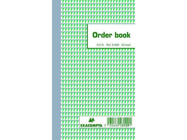 Orderboek Exacompta 175x105mm 50x3vel | Bedrijfsformulier.be