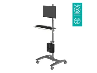 Monitorstandaard Verrijdbaar Viewmate Combo Trolley 702 - 1