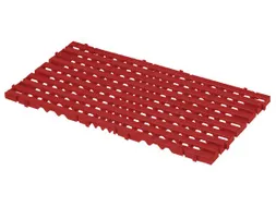 Roostertegel Hd-pe Lxbxh 800x400x25mm Roodbruin