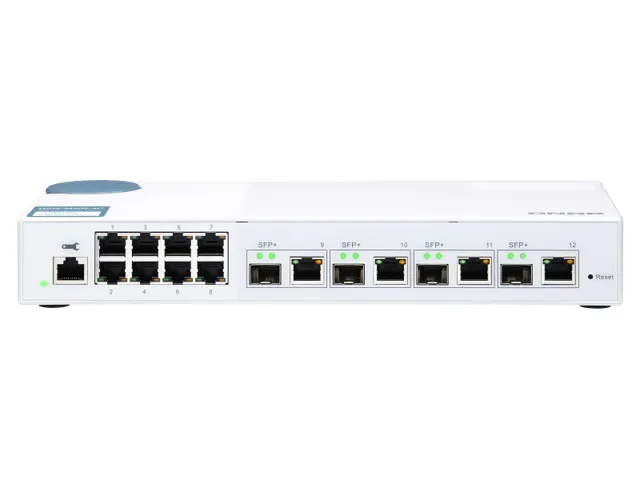 8x RJ45 1GbE, 4x 10GbE SFP+/RJ45 Combo, Web Managed, 100-240VAC, 50/60